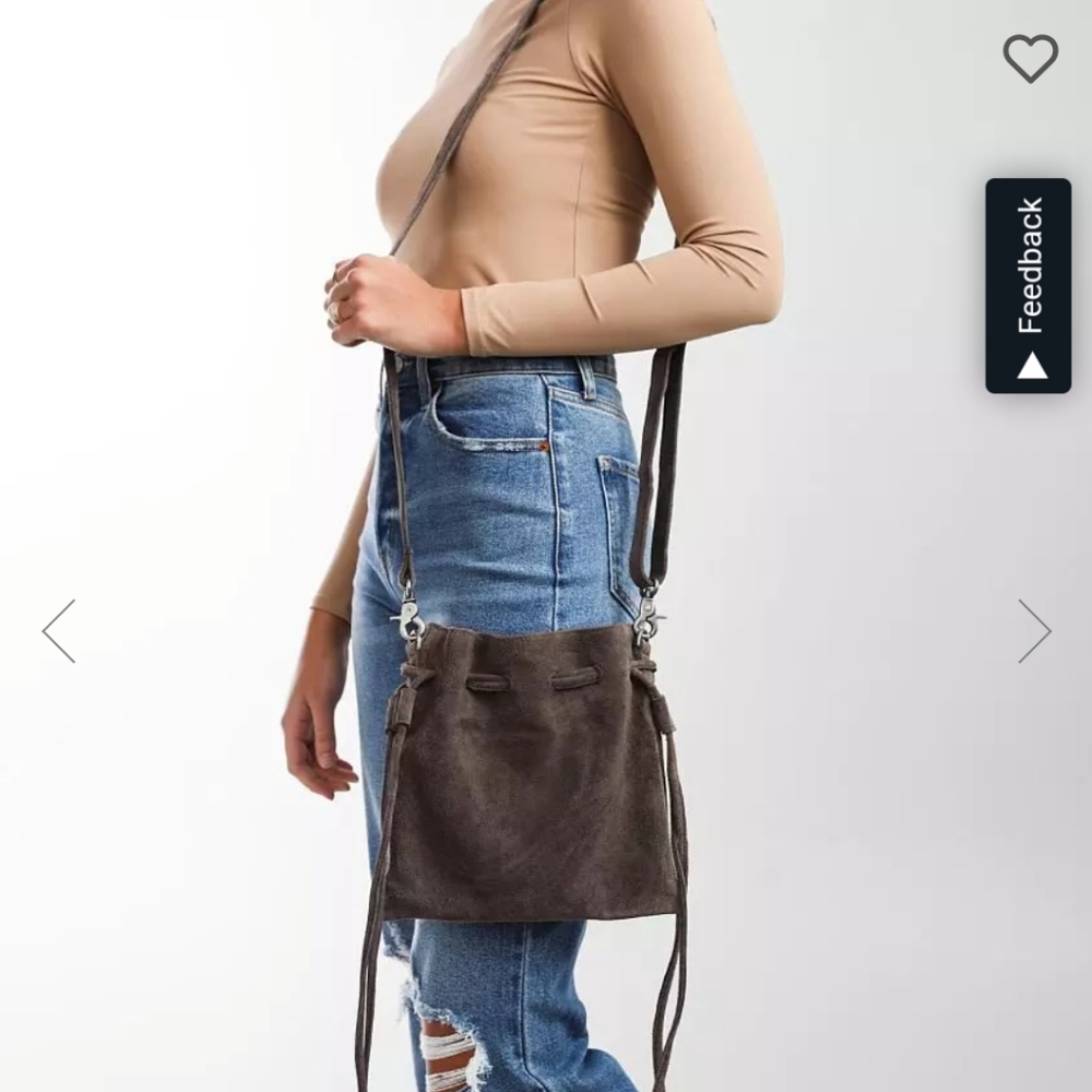 Free People Billie Leather Crossbody Purse